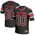 UConn Huskies NIL Pick-A-Player Football Jersey - Black product image 1, provided for visual reference and product detail