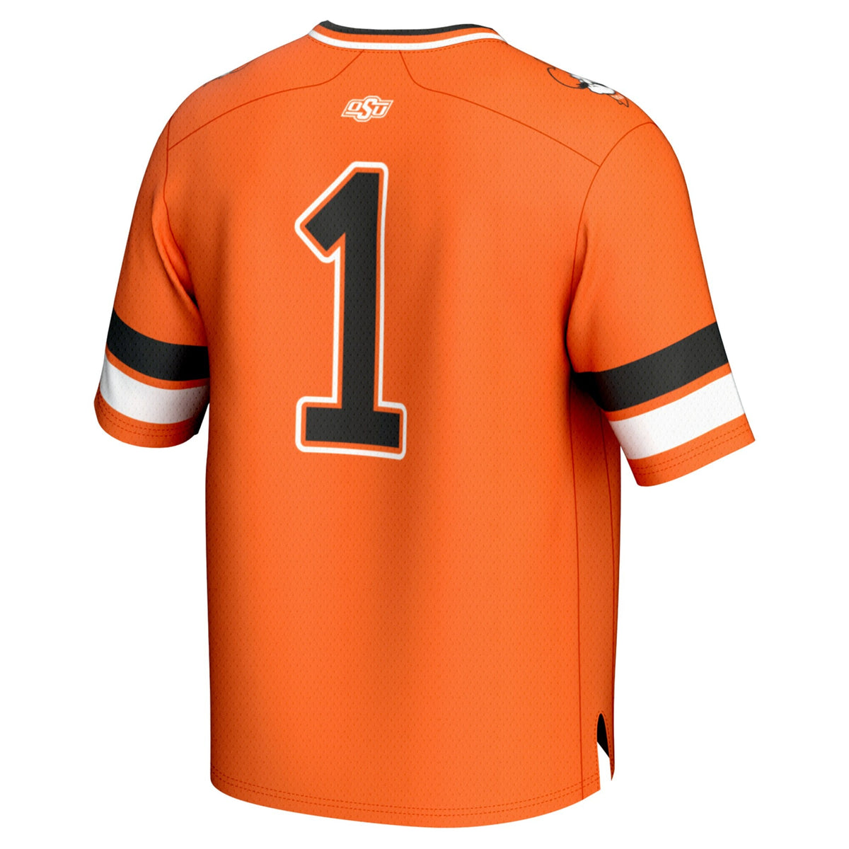 #1 Oklahoma State Cowboys Lightweight Collegiate Football Fashion Jersey - Orange product image 4, provided for visual