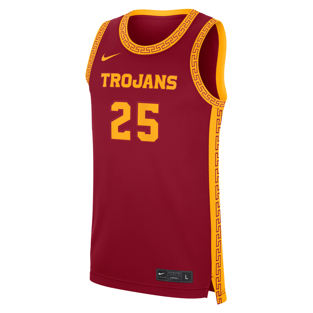 #25 Cardinal USC Trojans Road Replica Basketball Jersey product image 3, provided for visual reference and product detail