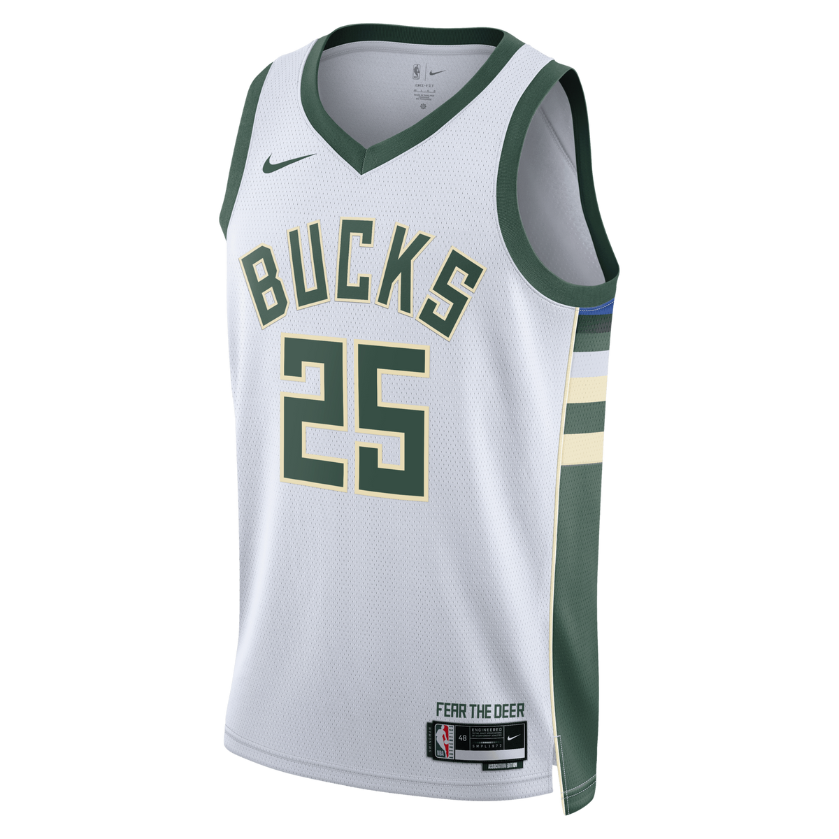 Milwaukee Bucks Association Edition Swingman Jersey - White - Kasparas Jakučionis product image 3, provided for visual