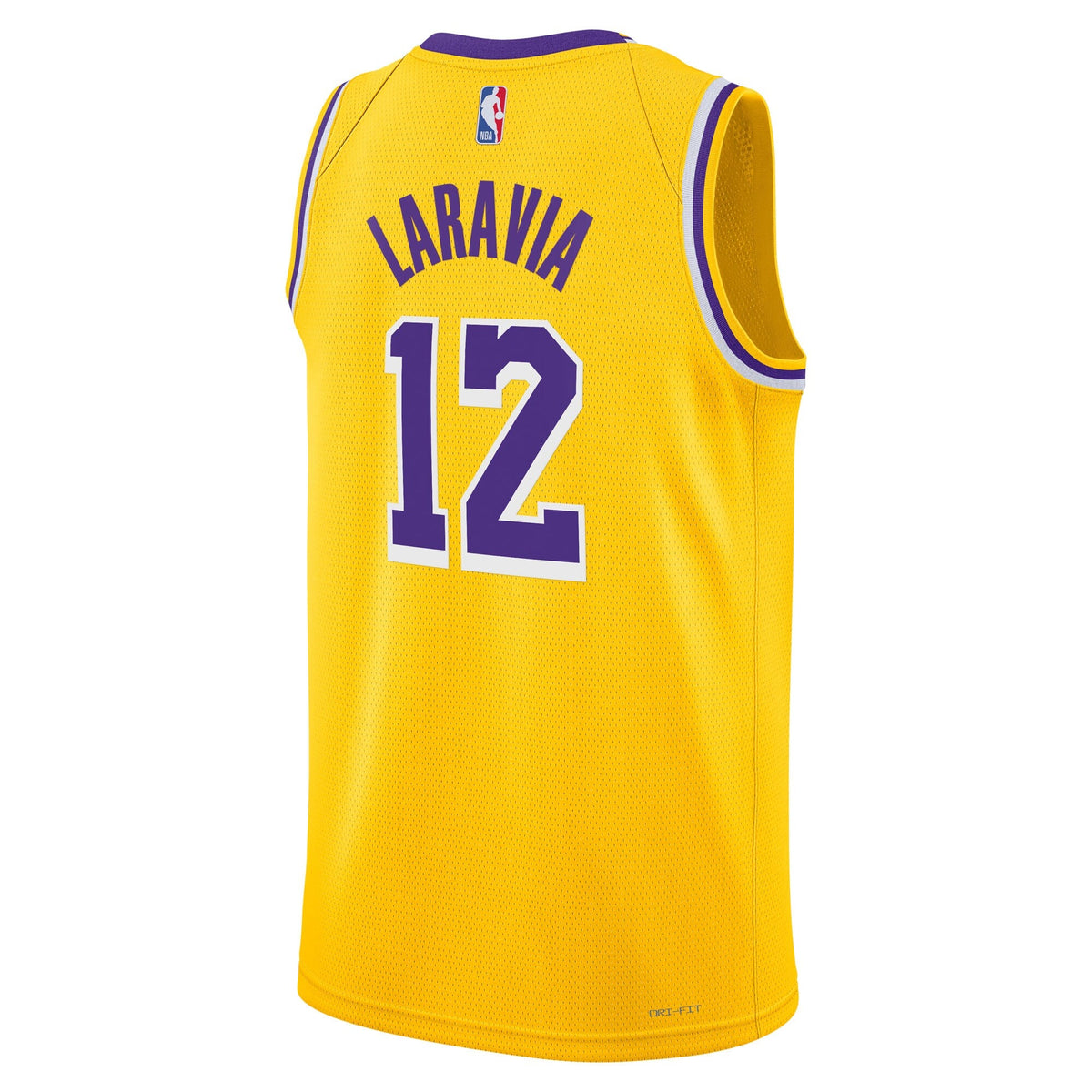 Los Angeles Lakers Icon Edition Swingman Jersey - Gold - Jake LaRavia product image 4, provided for visual reference and