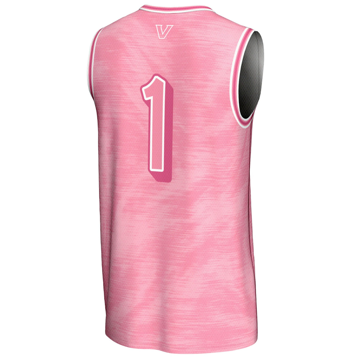 #1 Vanderbilt Commodores Lightweight Basketball Fashion Jersey - Pink product image 4, provided for visual reference and