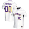 LSU Tigers NIL Pick-A-Player Lightweight Softball Jersey - White product image 1, provided for visual reference and product