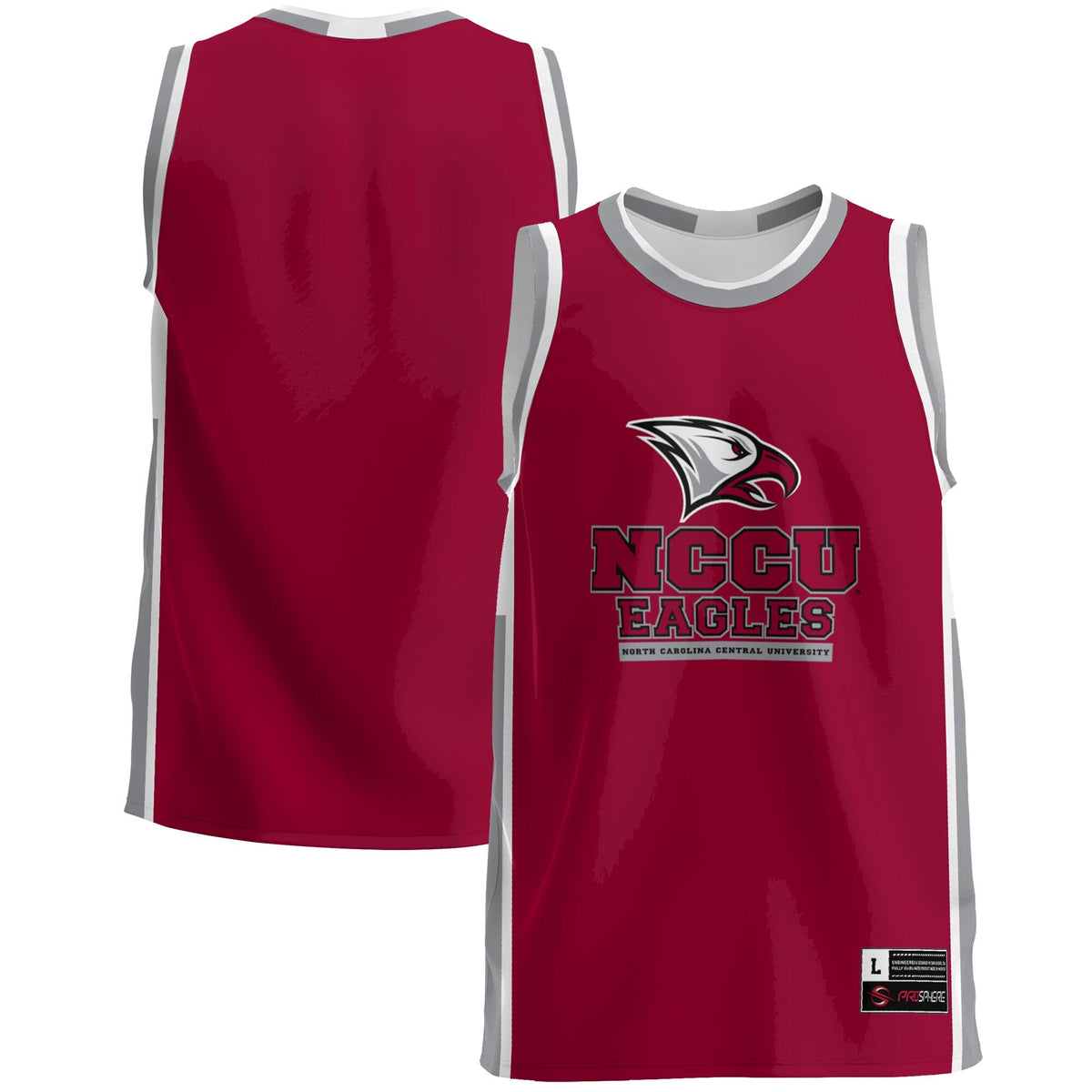 North Carolina Central Eagles Lightweight Basketball Jersey - Maroon product image 1, provided for visual reference and