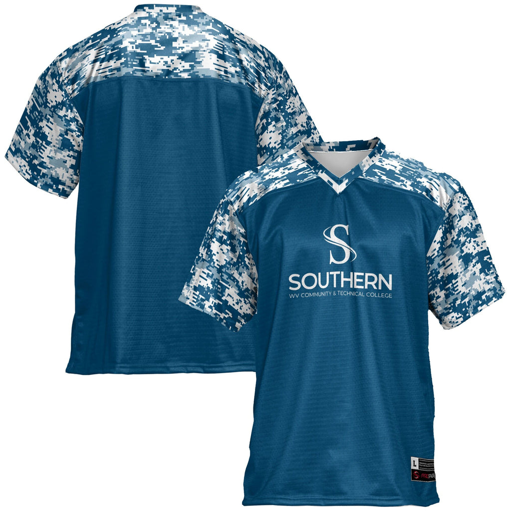 Southern West Virginia Community and Technical College Football Jersey - Blue product image 1, provided for visual reference