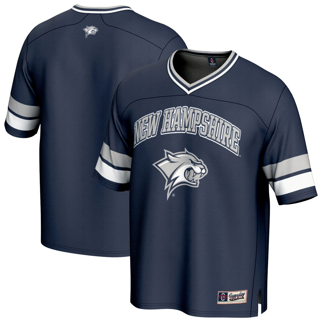 New Hampshire Wildcats Spirit Football Jersey - Navy product image 2, provided for visual reference and product detail review