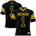 #1 Michigan Wolverines Football Jersey - Black product image 1, provided for visual reference and product detail review