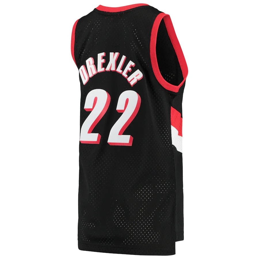 Clyde Drexler Portland Trailblazers Official NBA Mitchell & product image 2
