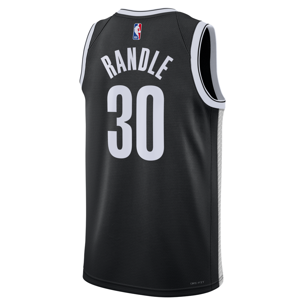 Brooklyn Nets Icon Swingman Jersey- Black - Julius Randle product image 4, provided for visual reference and product detail