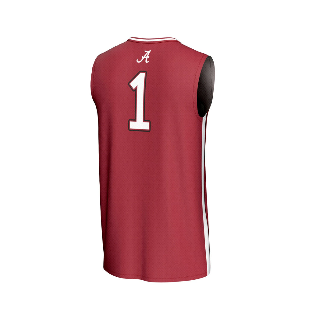 #1 Alabama Crimson Tide Lightweight Basketball Fashion Jersey - Crimson product image 4, provided for visual reference and