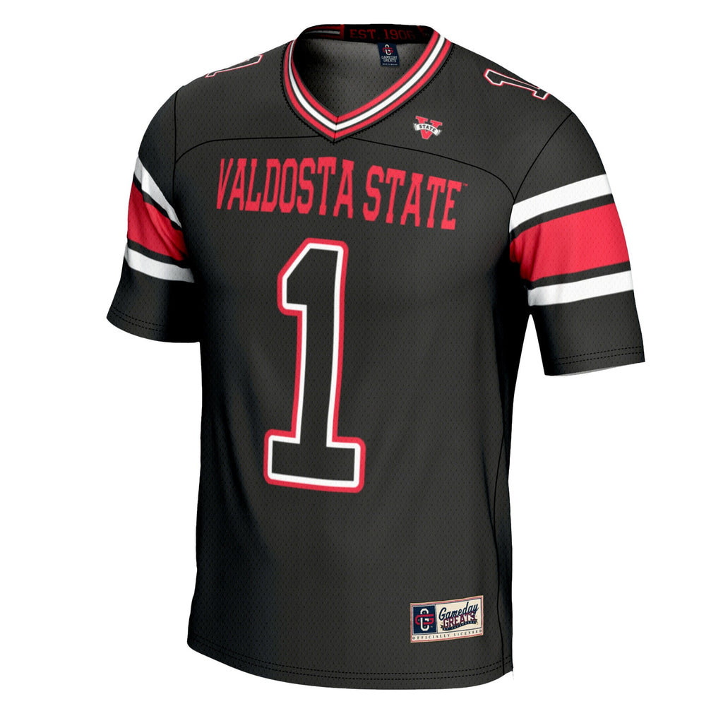 #1 Valdosta State Blazers Football Jersey - Black product image 3, provided for visual reference and product detail review