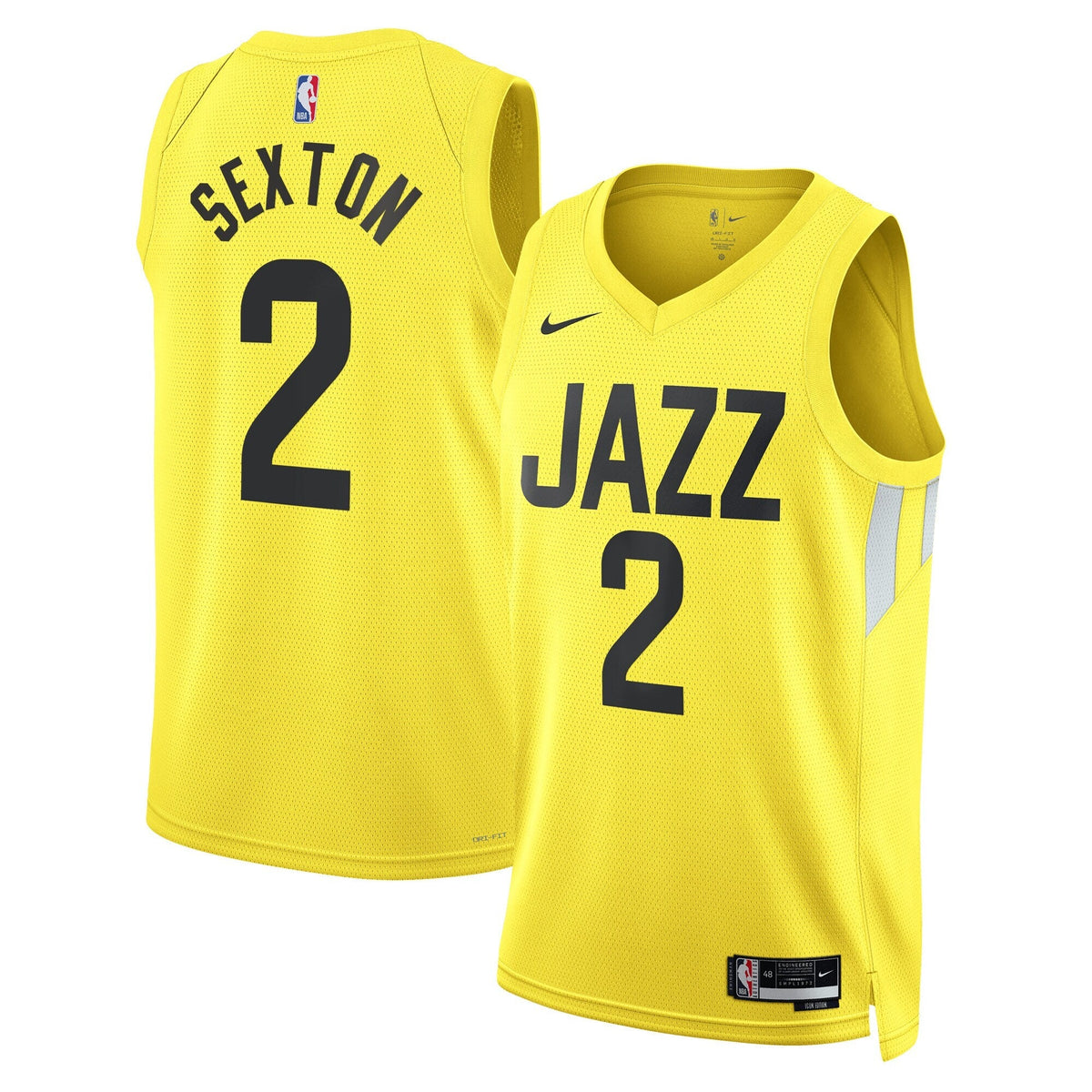Utah Jazz NBA Icon Swingman Jersey - Collin Sexton product image 2, provided for visual reference and product detail review
