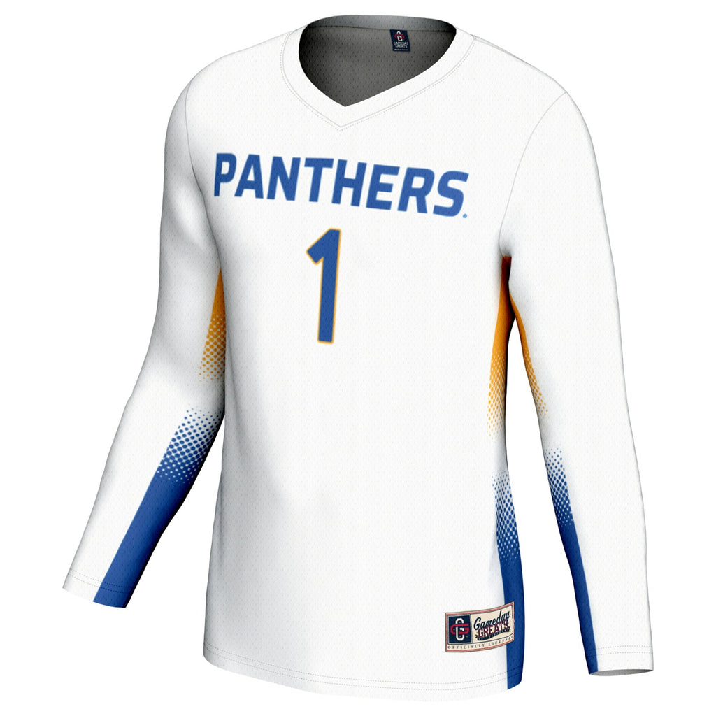 #1 Pitt Panthers Lightweight Volleyball Jersey - White product image 3, provided for visual reference and product detail