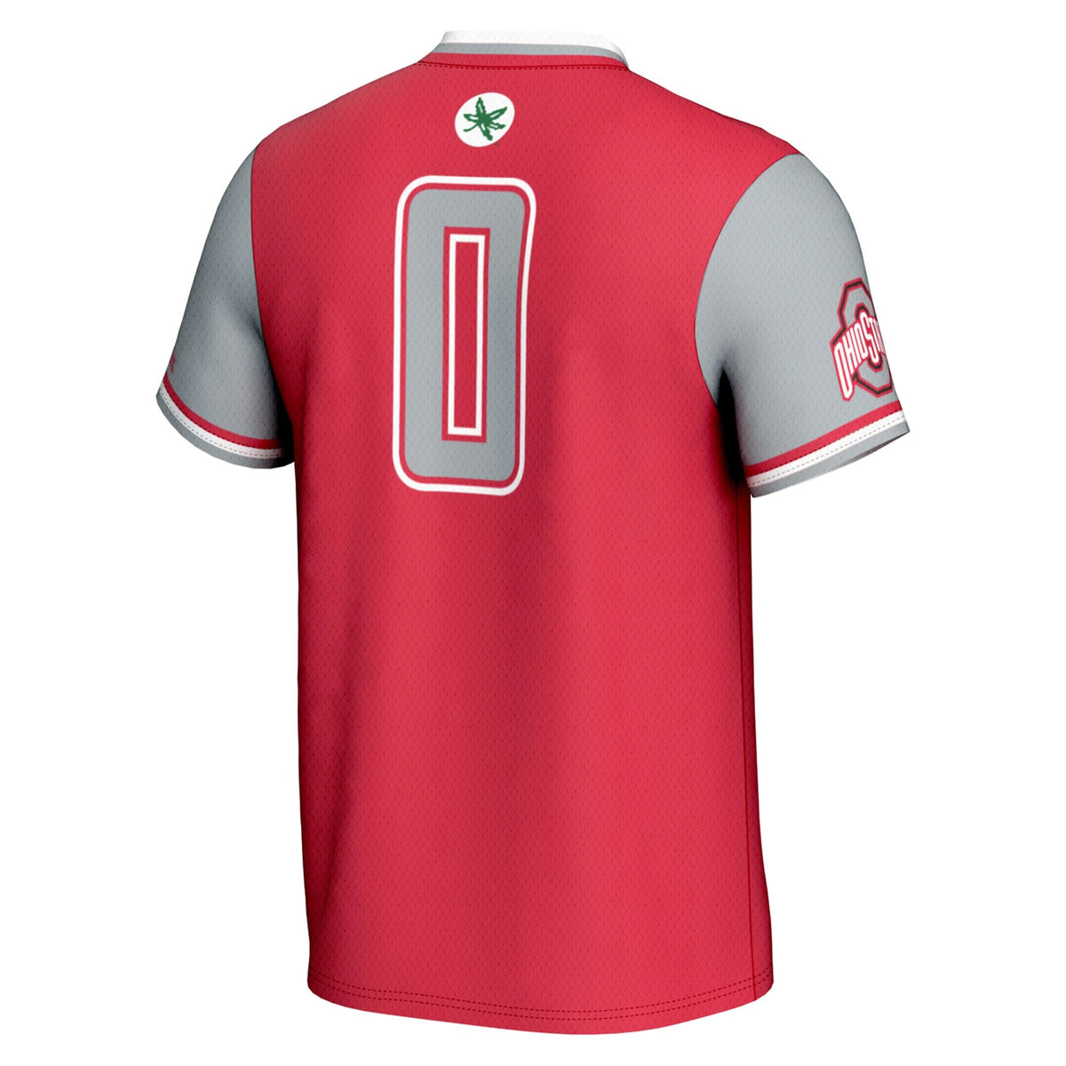 #0 Ohio State Buckeyes Lightweight Softball Jersey - Scarlet product image 4, provided for visual reference and product