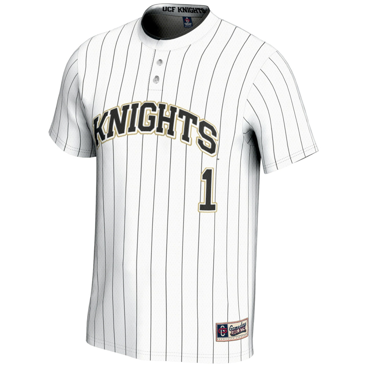 #1 UCF Knights Lightweight Softball Jersey - White product image 3, provided for visual reference and product detail review