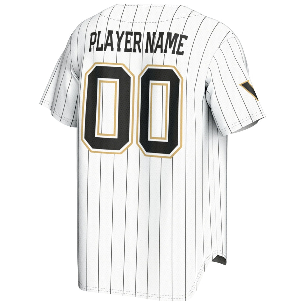 Vanderbilt Commodores NIL Pick-A-Player Lightweight Baseball Jersey - White product image 4, provided for visual reference