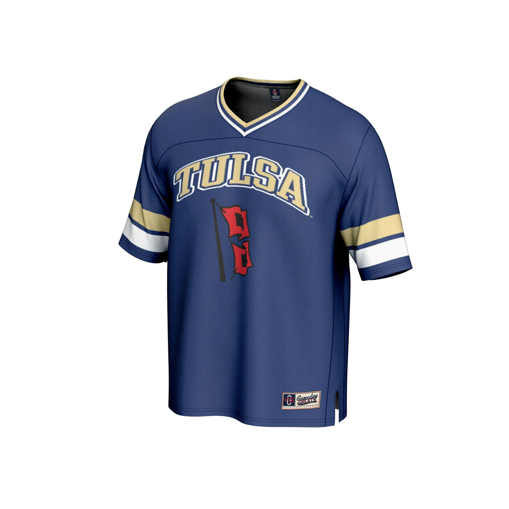 Tulsa Golden Hurricane Football Jersey - Royal product image 3, provided for visual reference and product detail review