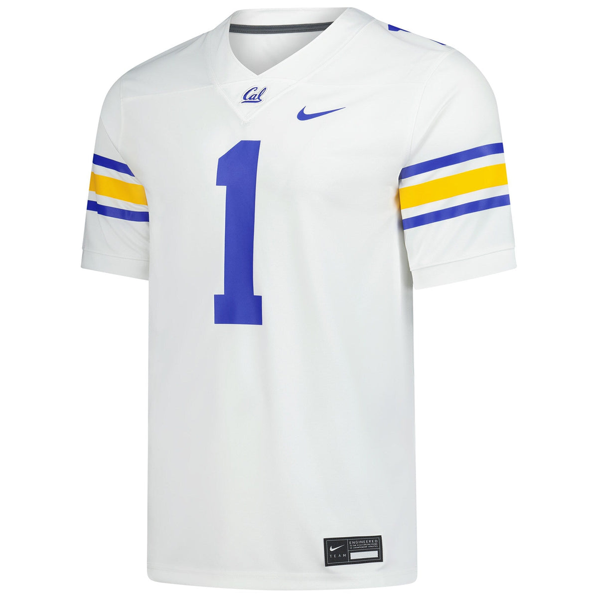 #1 White Cal Bears Alternate Game Football Jersey product image 3, provided for visual reference and product detail review