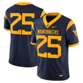 #25 West Virginia Mountaineers Limited Home Game Jersey - Navy product image 1, provided for visual reference and product