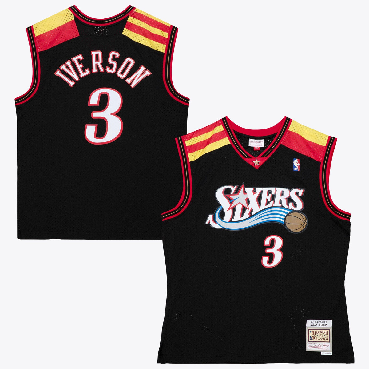 Philadelphia 76ers Allen Iverson 2006 Alternate Spain Authentic Jersey - Black product image 2, provided for visual