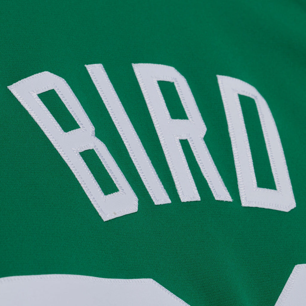 Boston Celtics Larry Bird 1985 Authentic Road Jersey - Kelly Green product image 7, provided for visual reference and
