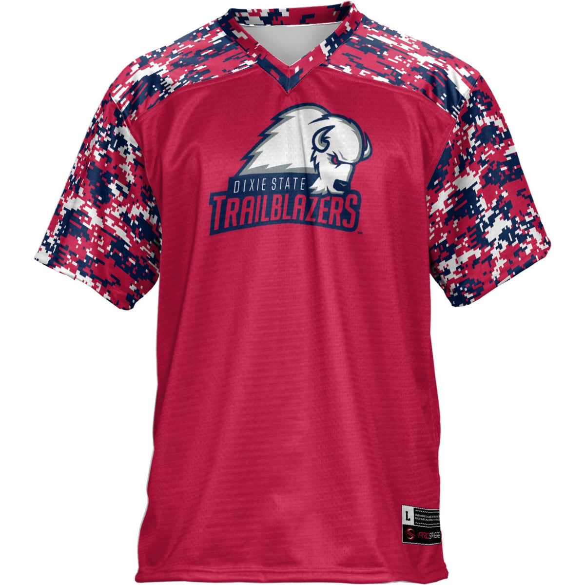 Utah Tech Trailblazers Football Jersey - Red product image 3, provided for visual reference and product detail review