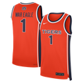 Orange Auburn Tigers #1 Alternate War Eagle Replica Basketball Jersey product image 1, provided for visual reference and
