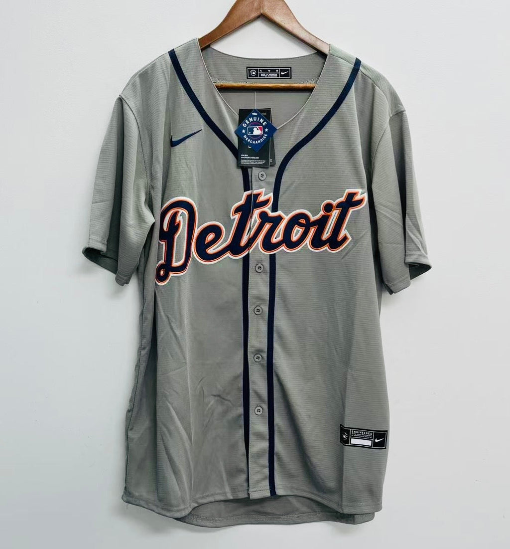 Tarik Skubal Detroit Tigers Official MLB Nike Jersey gray product image 2