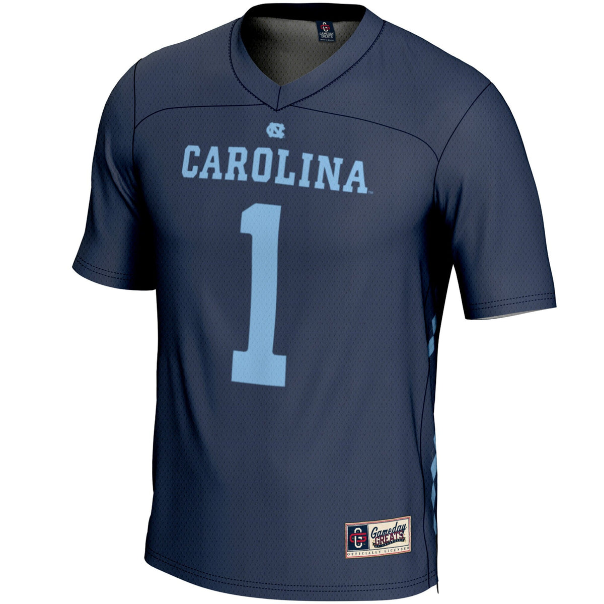 #1 North Carolina Tar Heels Lightweight Lacrosse Jersey - Navy product image 3, provided for visual reference and product