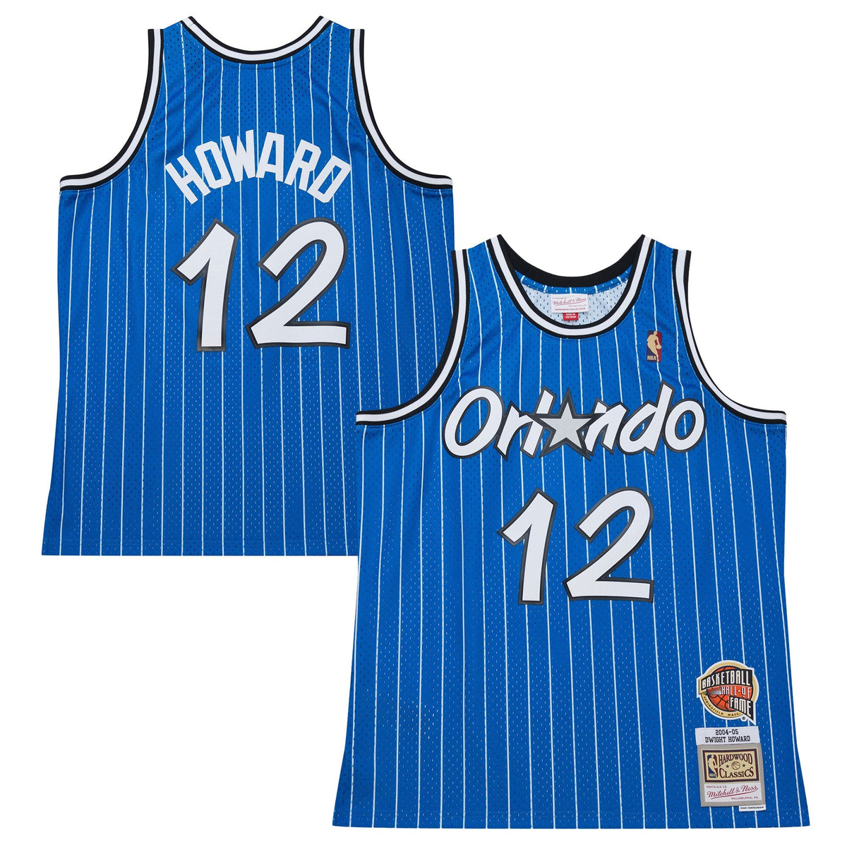 Dwight Howard Blue Orlando Magic 2004/05 Hardwood Classics Hall of Fame Swingman Jersey product image 2, provided for visual