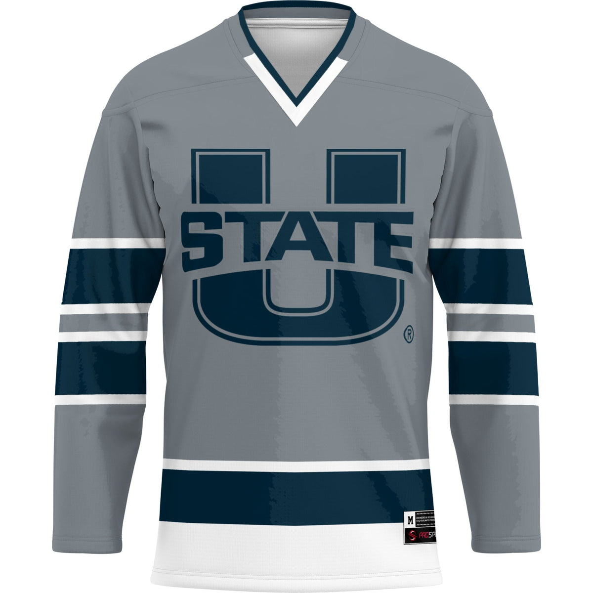 Utah State Aggies Hockey Jersey - Blue product image 3, provided for visual reference and product detail review