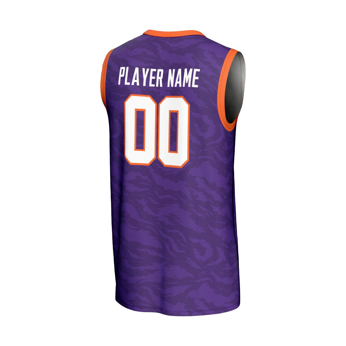 Clemson Tigers NIL Pick-A-Player Basketball Lightweight Jersey - Purple product image 4, provided for visual reference and