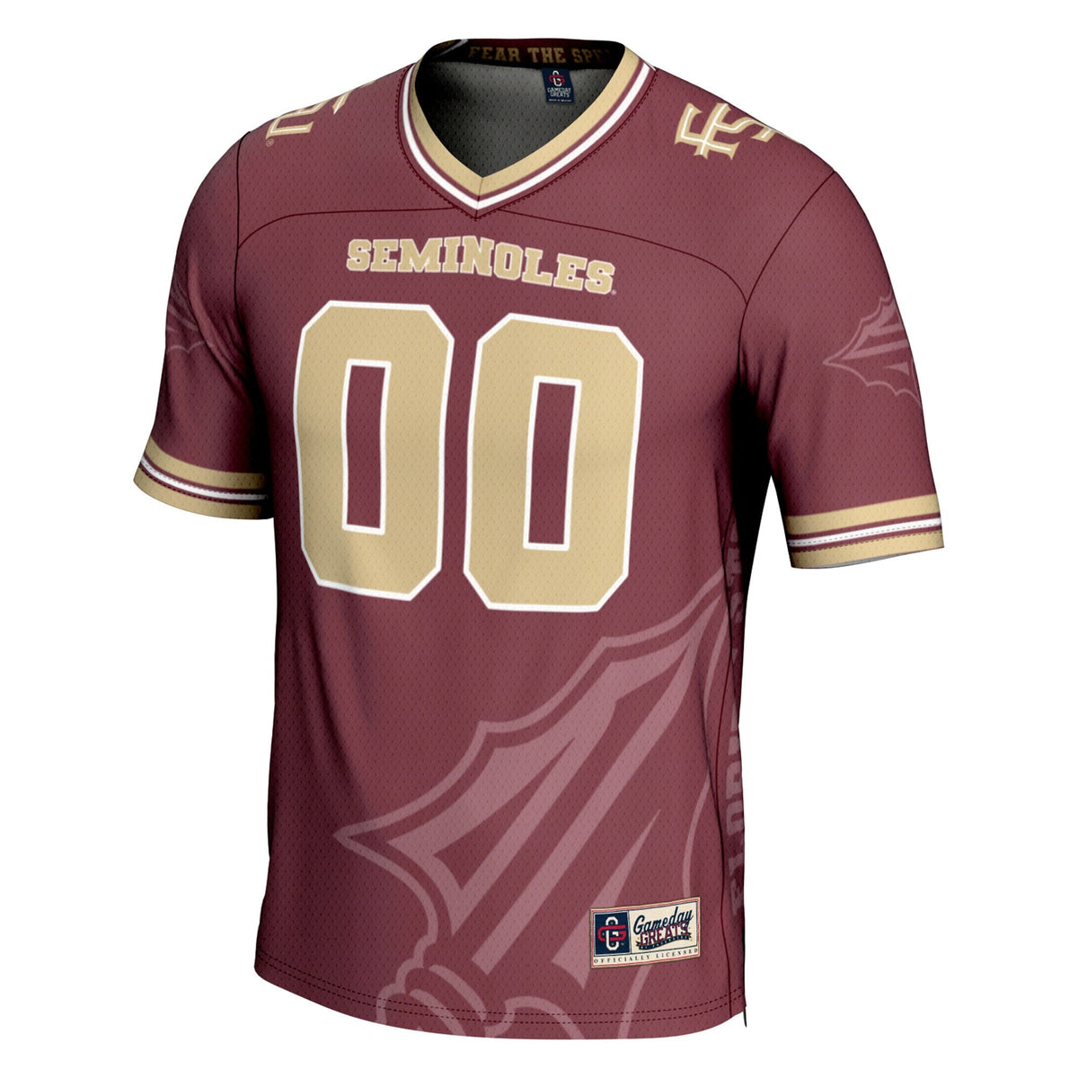 Florida State Seminoles Icon Print NIL Pick-A-Player Football Jersey - Garnet product image 3, provided for visual reference