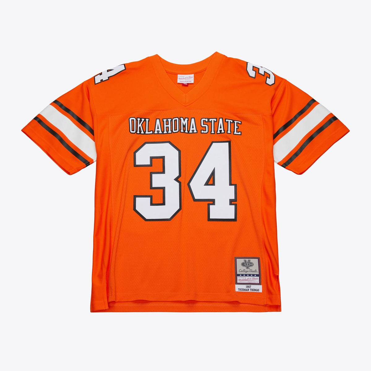 Thurman Thomas Oklahoma State Cowboys 1987 Replica Jersey - Orange product image 2, provided for visual reference and