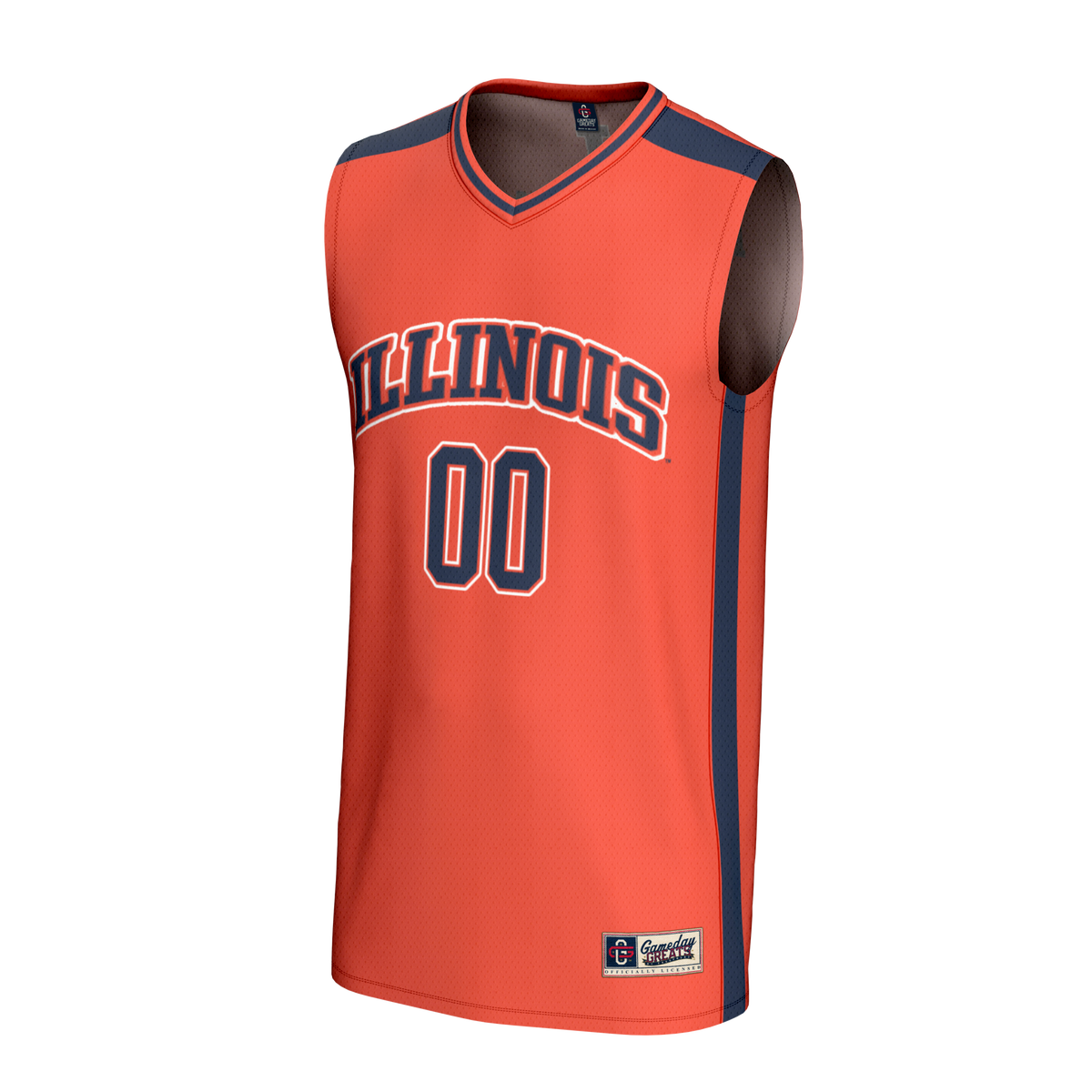 Illinois Fighting Illini NIL Pick-A-Player Lightweight Basketball Fashion Jersey - Orange product image 3, provided for