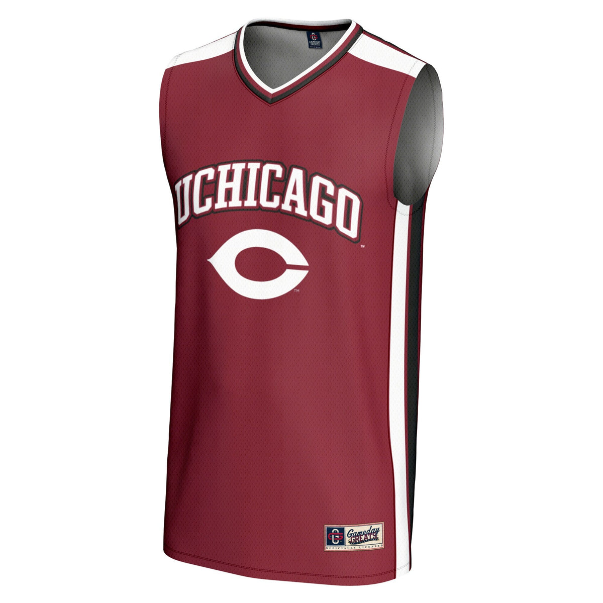 UChicago Maroons Spirit Basketball Jersey - Maroon product image 3, provided for visual reference and product detail review