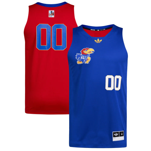 #00 Kansas Jayhawks Black History Month Basketball Jersey - Royal/Red product image 2, provided for visual reference and