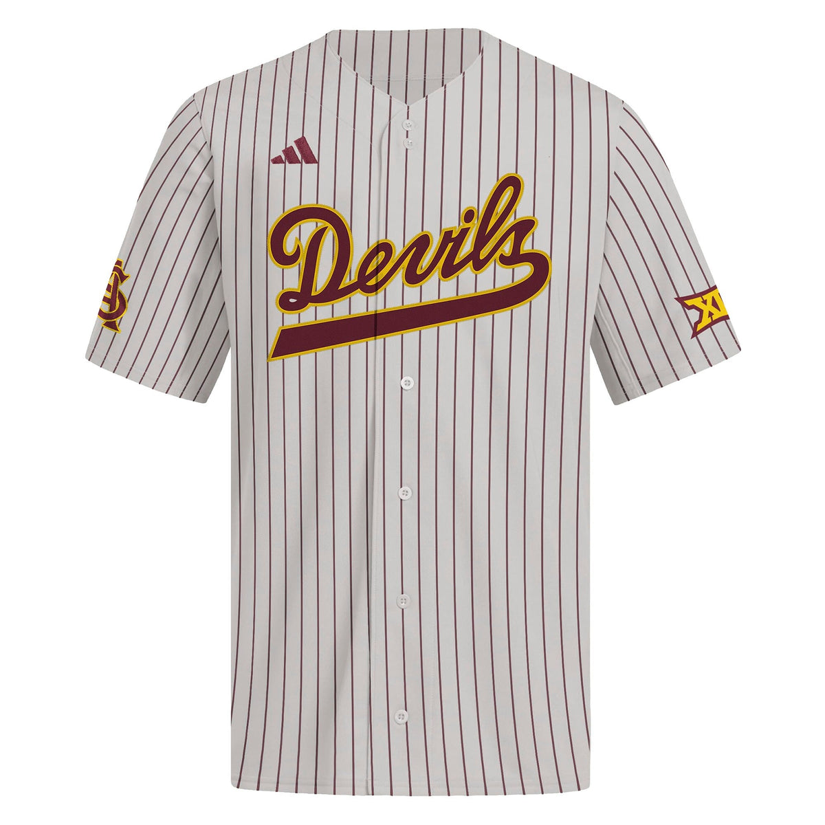 Gray Arizona State Sun Devils Alternate Replica Baseball Jersey product image 3, provided for visual reference and product