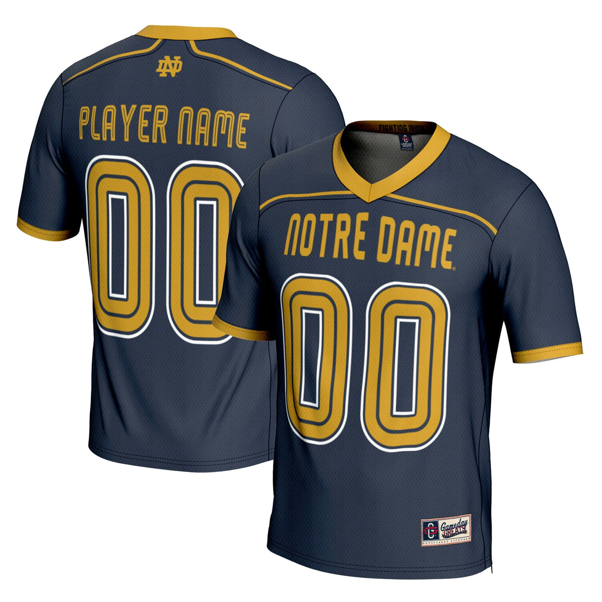 Notre Dame Fighting Irish Lacrosse NIL Lightweight Jersey - Navy product image 1, provided for visual reference and product