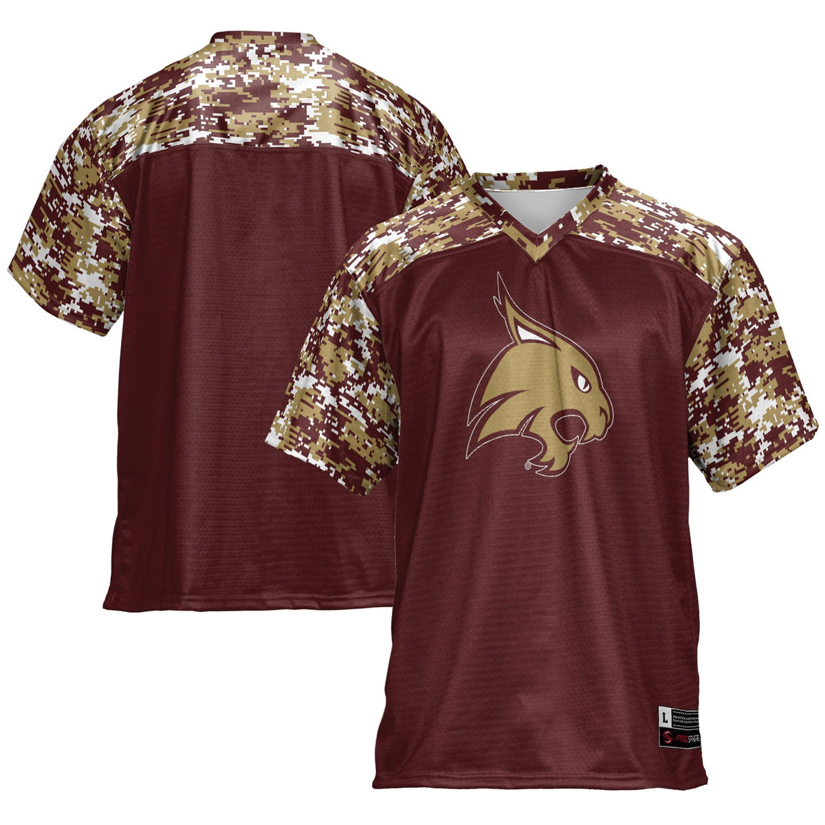Texas State Bobcats Football Jersey - Maroon product image 1, provided for visual reference and product detail review