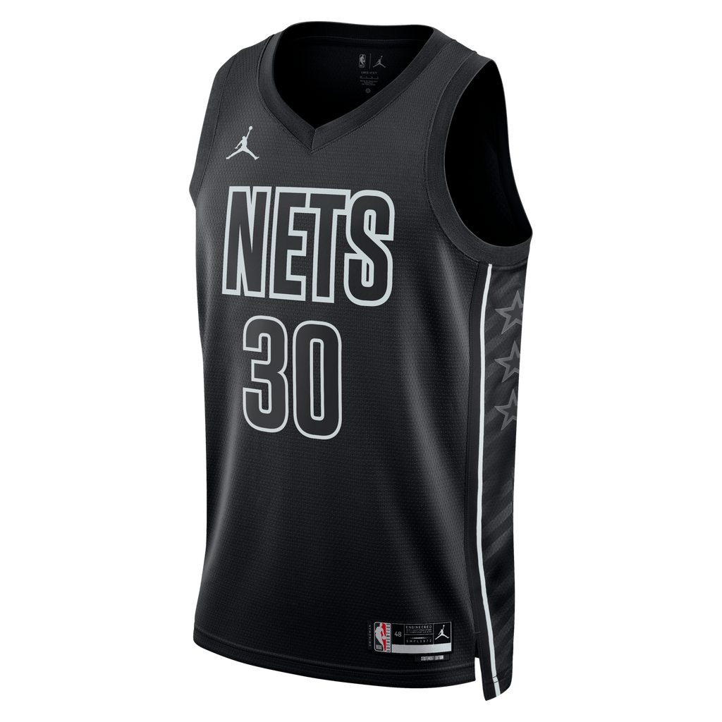 Brooklyn Nets Statement Edition Swingman Jersey - Black - Julius Randle product image 3, provided for visual reference and
