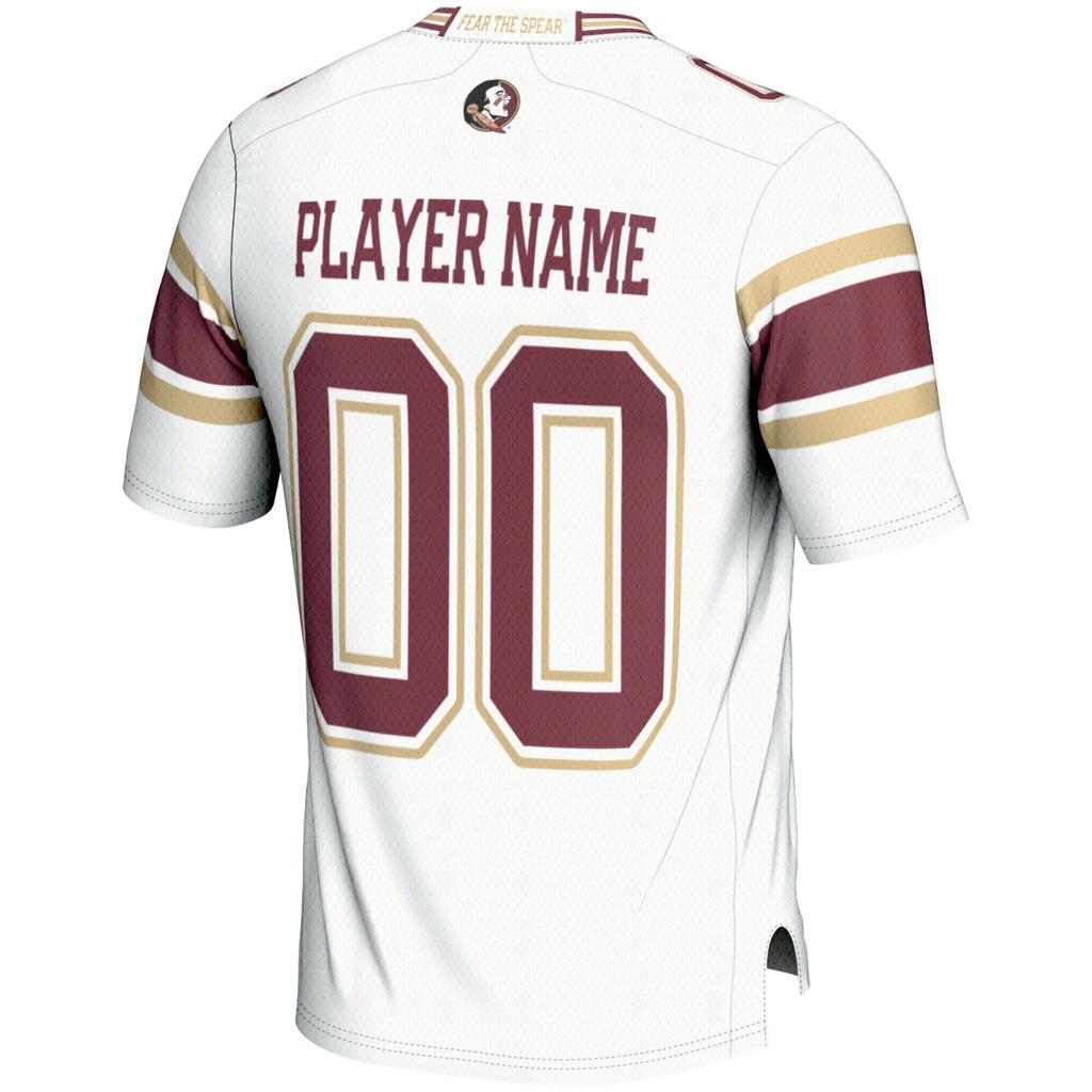 Florida State Seminoles NIL Pick-A-Player Football Jersey - White product image 4, provided for visual reference and product