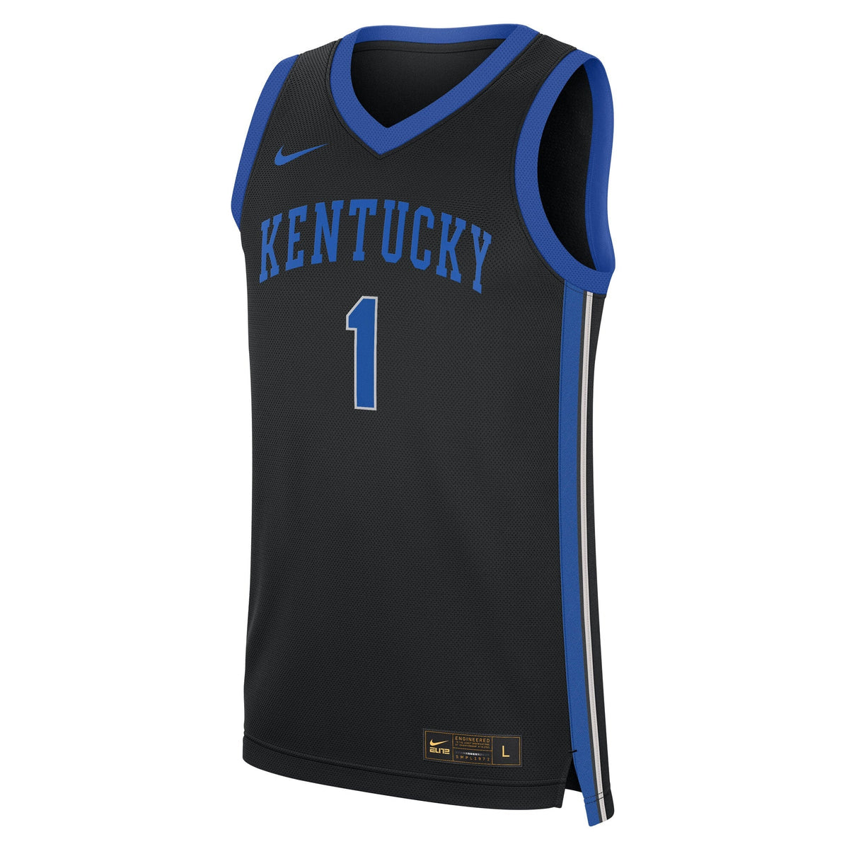 #1 Kentucky Wildcats Alternate Replica Jersey - Black product image 3, provided for visual reference and product detail