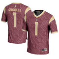 Florida State Seminoles #1 Garnet Highlight Print Football Fashion Jersey product image 1, provided for visual reference and