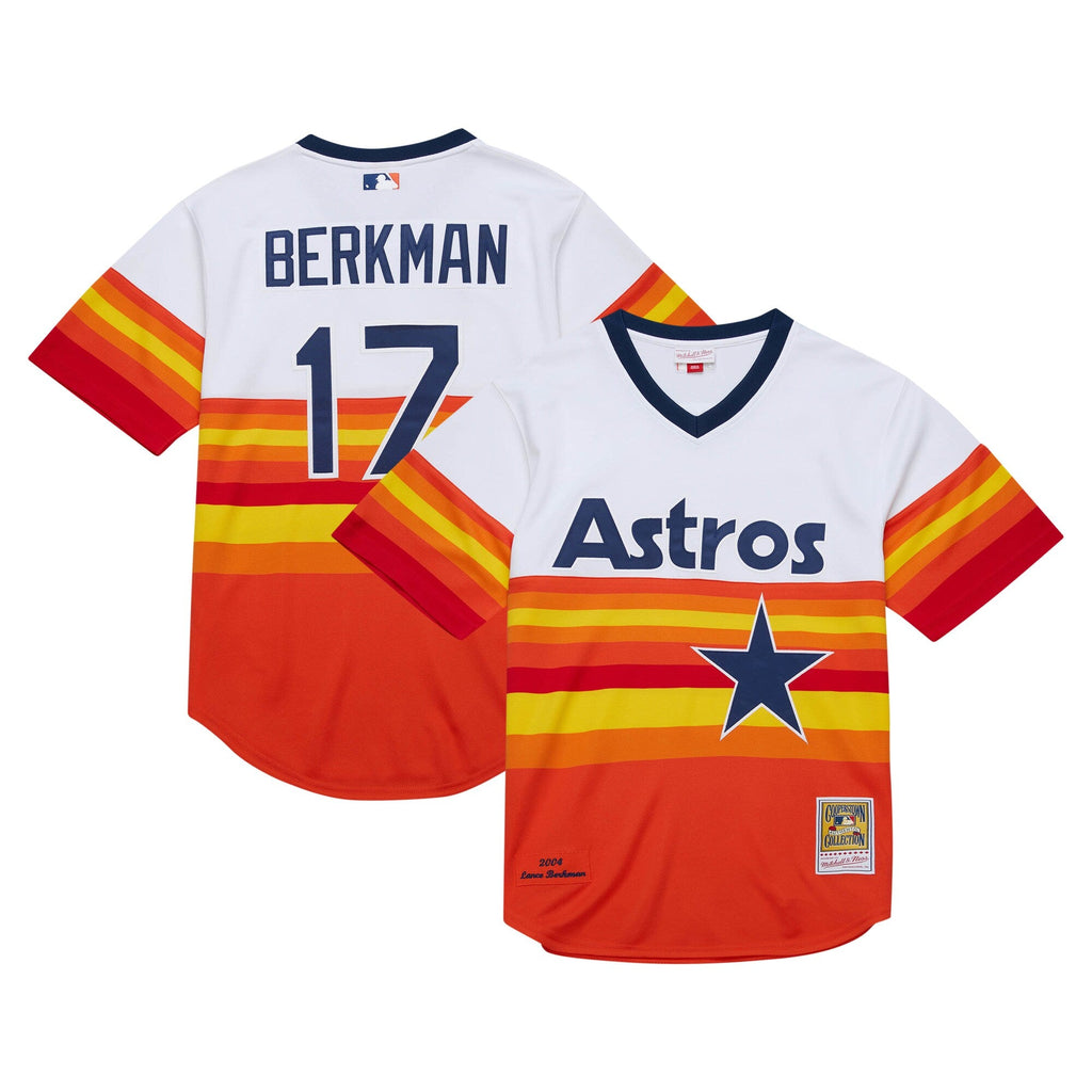 Houston Astros Lance Berkman White 2004 Cooperstown Collection Authentic Throwback Jersey product image 1, provided for