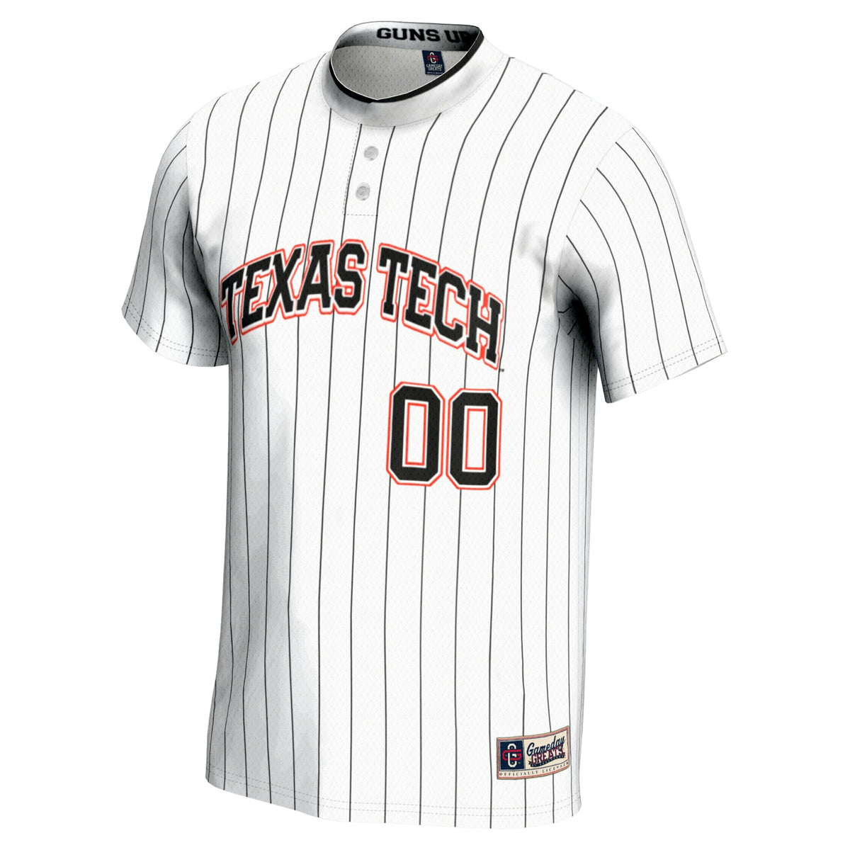 Texas Tech Red Raiders NIL Pick-A-Player Lightweight Softball Jersey - White product image 3, provided for visual reference
