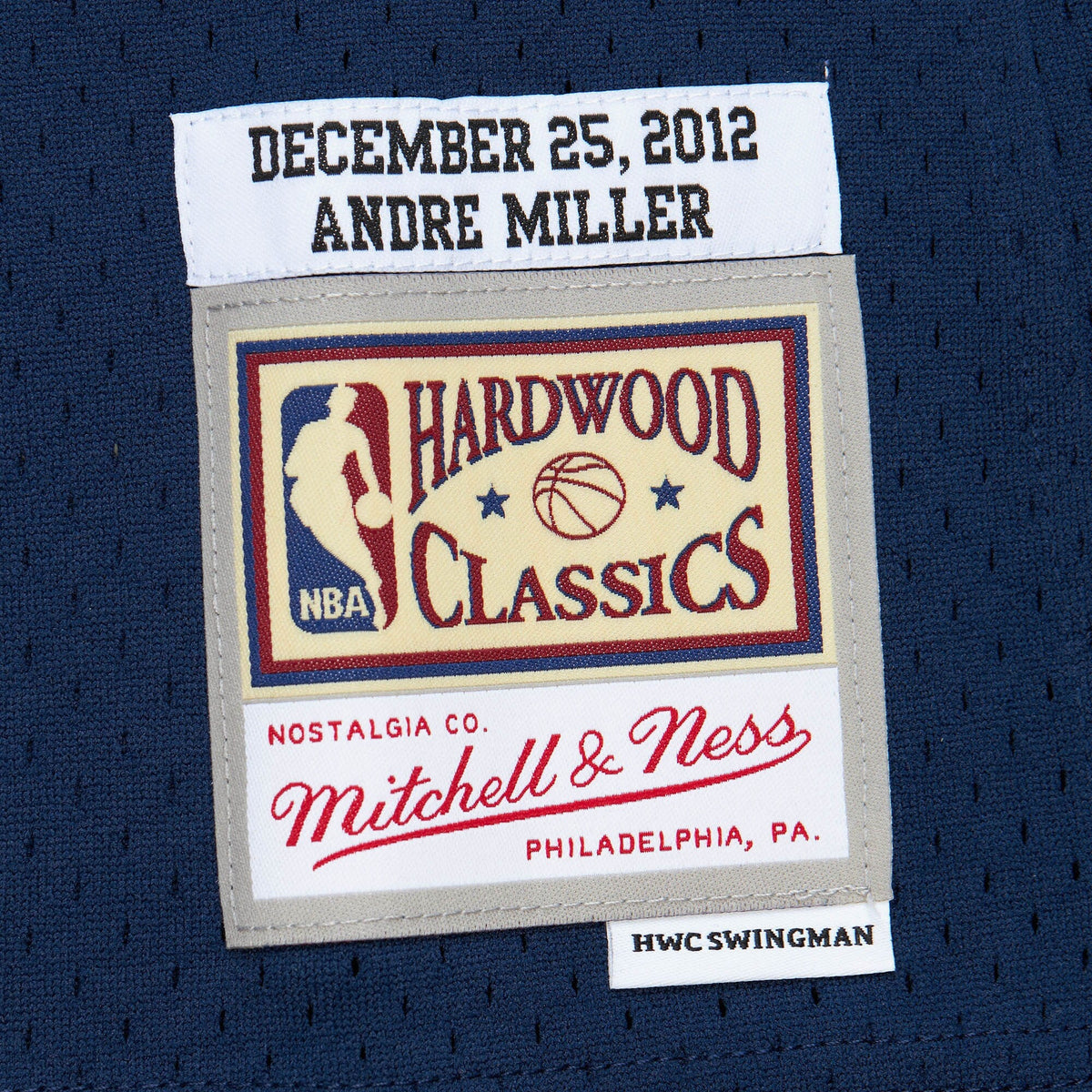 Denver Nuggets Andre Miller 2012 Day Authentic Jersey - Ash Blue product image 6, provided for visual reference and product