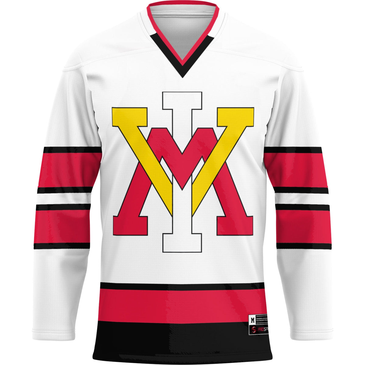 Virginia Military Institute Keydets Hockey Jersey - White product image 3, provided for visual reference and product detail