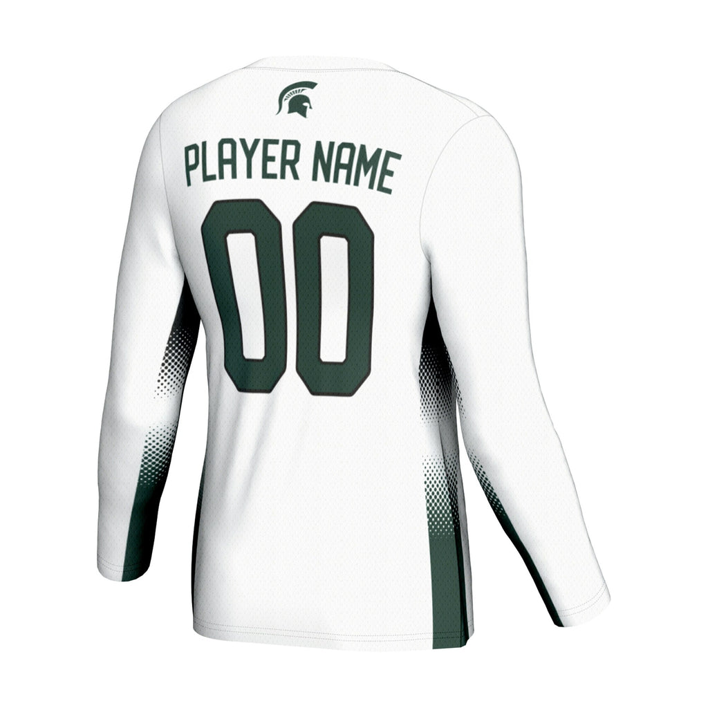 Michigan State Spartans Adult NIL Lightweight Volleyball Jersey - White product image 4, provided for visual reference and
