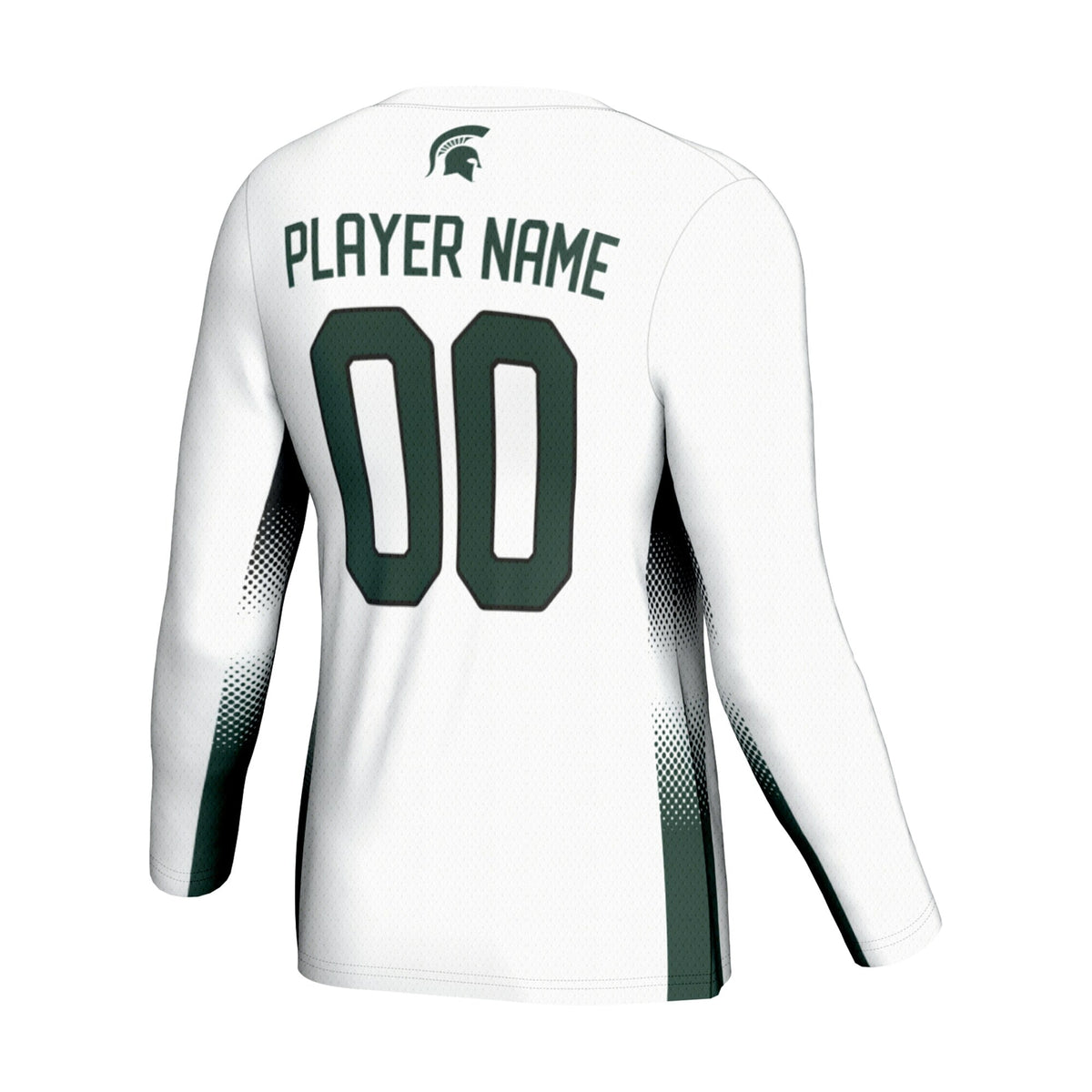 Michigan State Spartans Adult NIL Lightweight Volleyball Jersey - White product image 4, provided for visual reference and
